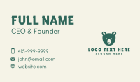 Green Bear Bistro Business Card Design