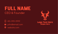 Geometric Bull Head Gaming Business Card Image Preview