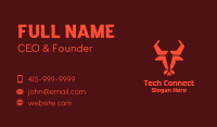 Geometric Bull Head Gaming Business Card Image Preview