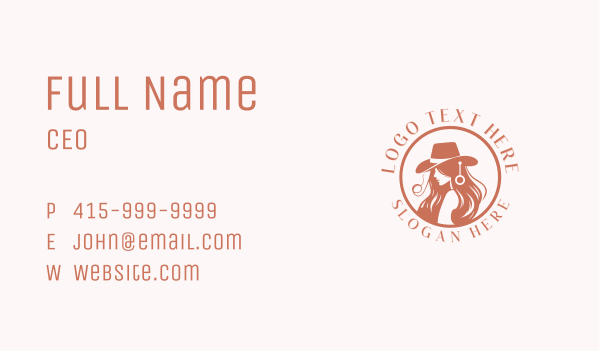 Ranch Cowgirl Rodeo Business Card Design Image Preview
