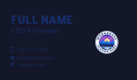 Night Moon Mountain River  Business Card Image Preview