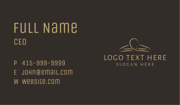Massage Therapy Spa Business Card Design Image Preview