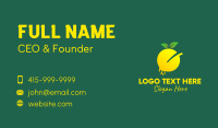 Organic Lemon Juice  Business Card Preview