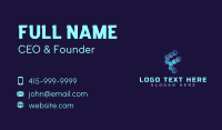 Tech Honeycomb Letter F Business Card Preview