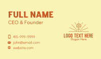 Rustic Forest Tree Business Card Design