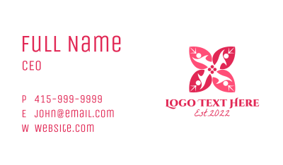 Pink Petals Charity  Business Card
