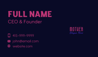 Night Club PUB Wordmark Business Card Image Preview