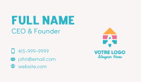 Multicolor House Rocket  Business Card Image Preview