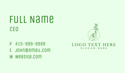 Elegant Hand Plant Business Card Image Preview