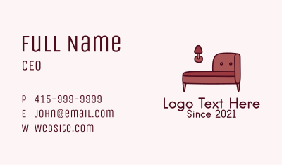 Antique Couch  Business Card Image Preview