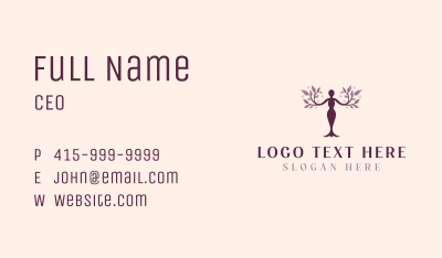 Organic Beauty Spa Business Card Image Preview