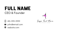 Ballerina Woman Performer Business Card Image Preview