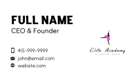 Ballerina Woman Performer Business Card Design