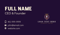 Geometric Queen Medieval Business Card Preview