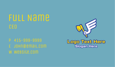 Flying Arm Axe  Business Card Image Preview