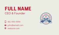 Chainsaw Lumberjack Logging Business Card Image Preview