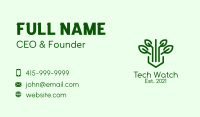 Green Herb Plant Business Card Image Preview