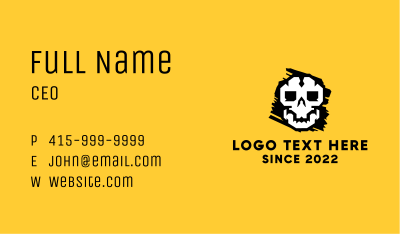 Horror Gaming Skull  Business Card Image Preview