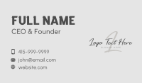 Signature Apparel Letter Business Card Image Preview
