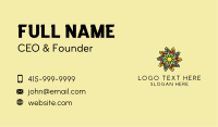 Colorful Flower Pattern  Business Card Image Preview