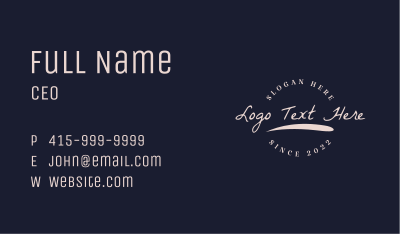 Casual Style Clothing Business Card Image Preview