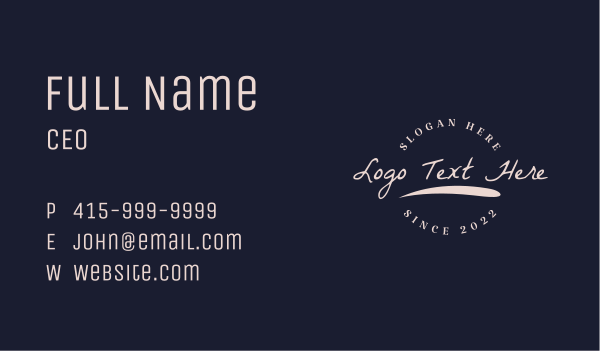 Casual Style Clothing Business Card Design Image Preview