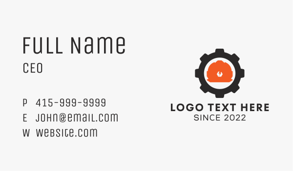 Electrical Engineering Hard Hat Business Card Design Image Preview