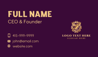 Luxury Pegasus Crest Business Card Design