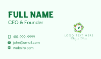 Colorful Wreath Lettermark Business Card Preview