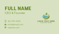 Organic Coconut Juice Business Card Design