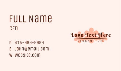 Flower Fashion Beauty Business Card Image Preview