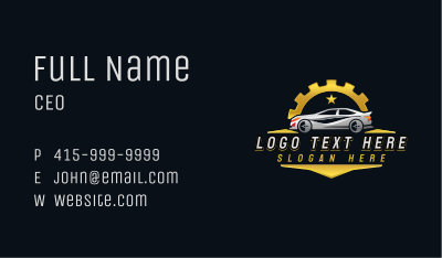 Automotive Car Garage Business Card Image Preview