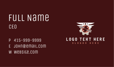 Industrial Wrench Mechanic Business Card Image Preview