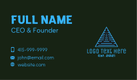 Blue Linear Pyramid Business Card Image Preview