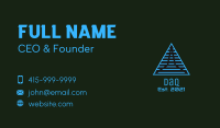 Blue Linear Pyramid Business Card Image Preview