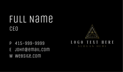 Pyramid Corporate Luxury Business Card Image Preview