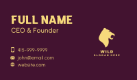 Wild Bear Fangs Business Card Image Preview