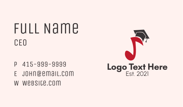 Music Note School  Business Card Design Image Preview