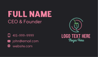 Neon Cocktail Bar Business Card Image Preview
