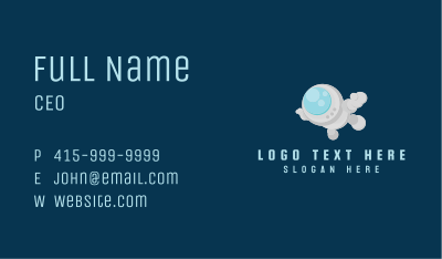 Floating Astronaut Mascot Business Card Image Preview