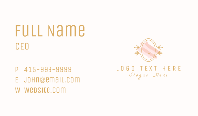 Luxury Mirror Watercolor Lettermark Business Card Image Preview