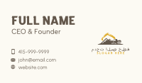 Excavator Mountain Builder Business Card Image Preview