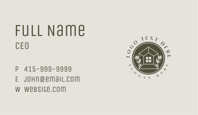 Flower Garden House Business Card Image Preview