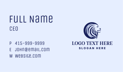Corporate Lion Head Business Card Image Preview