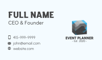 3D Rock Aquarium Business Card Design