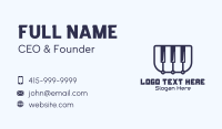 Online Piano Class Business Card Image Preview