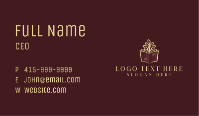 Book Tree Library Business Card Image Preview