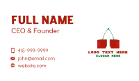 Cherry Cubes Business Card Design