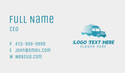 Logistic Truck Express Business Card Image Preview