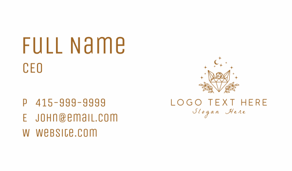 Cosmic Diamond Gemstones Business Card Design Image Preview